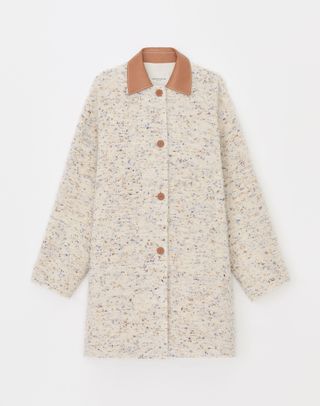 Knotted Bouclé Car Coat