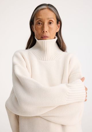 Compact Turtleneck Jumper | Off White