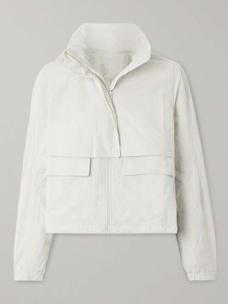 Always Effortless Cropped Hooded Shell Jacket