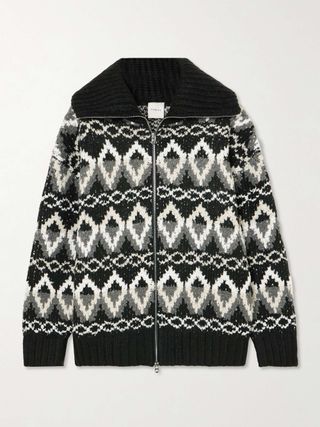 Brooke Fair Isle Jacquard-Knit Jacket