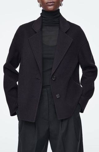 Tailored Wool Blend Jacket