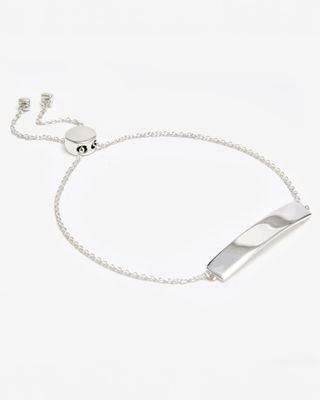 Silver Bar Chain Bracelet