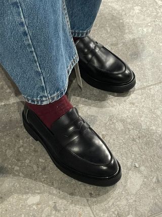 Black H&M loafers