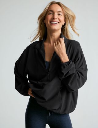 Stretch Woven in Stride Half Zip Pullover