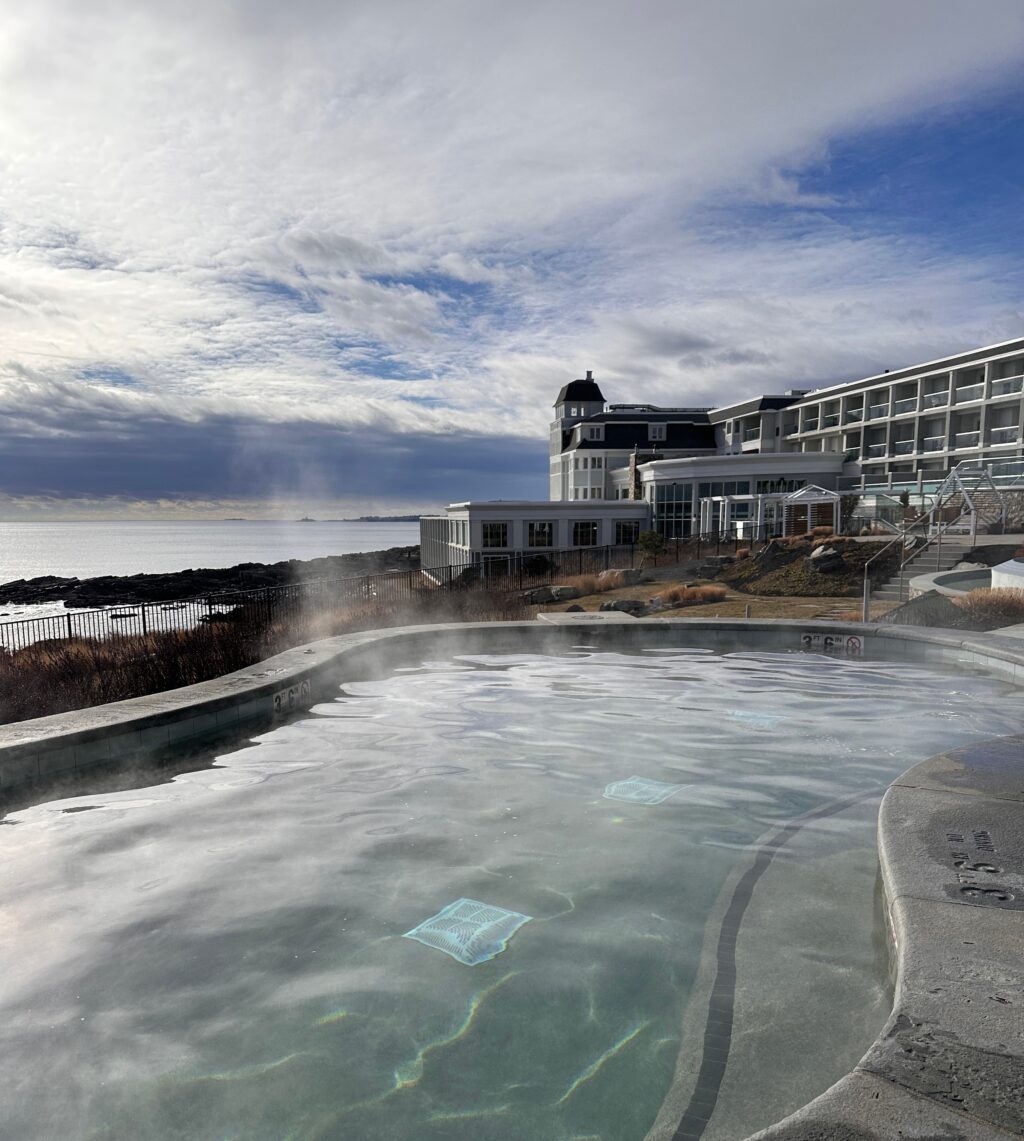 cliff house maine hot tub outdoor pool winter review