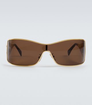 Triomphe Metal Racer Rectangular Sunglasses