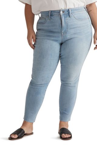 10-Inch High Waist Skinny Crop Jeans