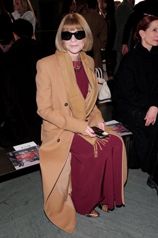 Anna Wintour at Tory Burch F/W 25 runway show