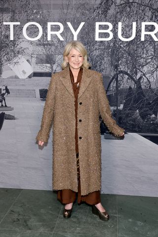 Martha Stewart at Tory Burch F/W 25 runway show