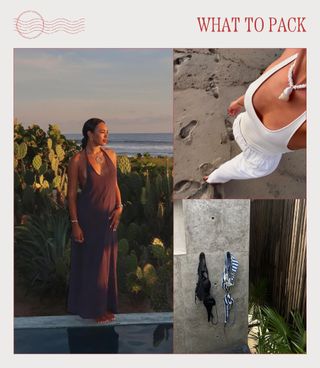 A collage of influencer imagery featuring Puerto Escondido, Mexico.