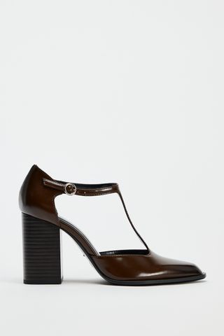 Heeled Pump With Strap