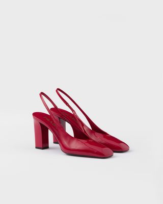 Patent Leather Slingback Pumps