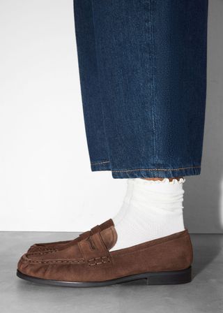 Suede Penny Loafers