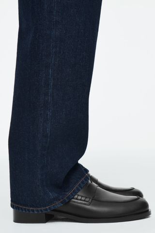 COS Pintucked Leather Penny Loafers