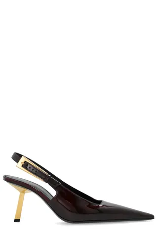 Saint Laurent , Lee Slingback Pointed Toe Pumps