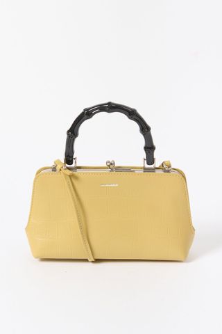 Jil Sander Linen Croc Mini Goji Bag