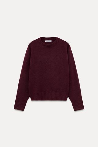 Soft Plain Knit Sweater