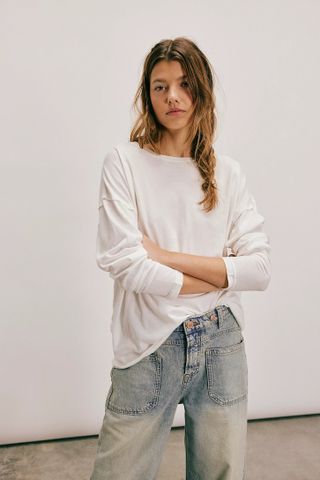 Free People, We the Free Nina Long-Sleeve Tee