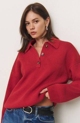 Reformation Brooklyn Organic Cotton Sweater