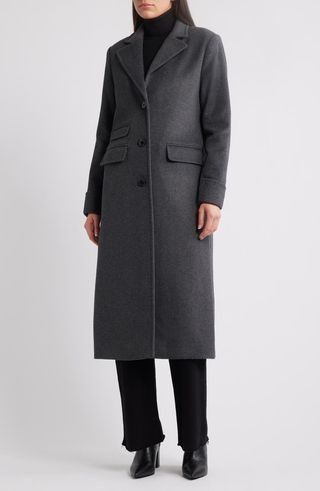 Lauren Ralph Lauren Longline Wool Blend Reefer Coat