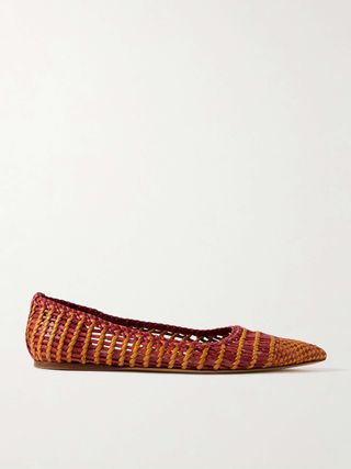 Milos Woven Leather Ballet Flats