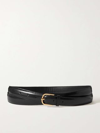 Glossed-Leather Belt