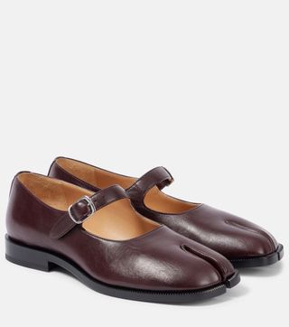 Tabi Leather Mary Jane Flats