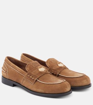 Suede Penny Loafers