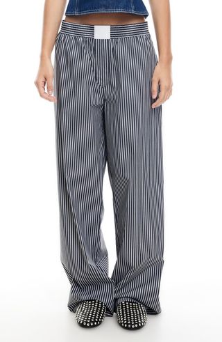 Cobain Stripe Cotton Blend Pants