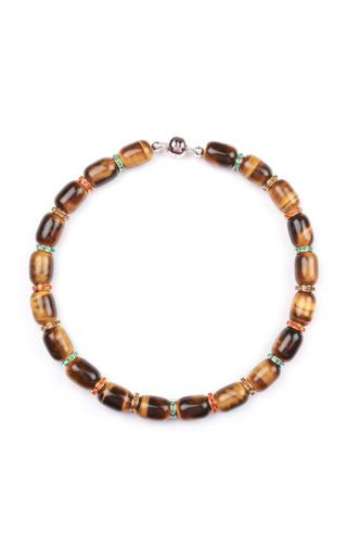 Donna Tiger's Eye Beaded Necklace