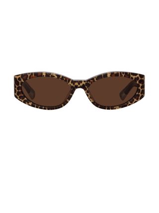 Ovalo Oval Sunglasses in Leopard