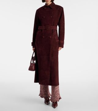 Tate Suede Trench Coat