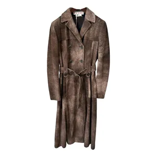 Marni, Suede Trench Coat