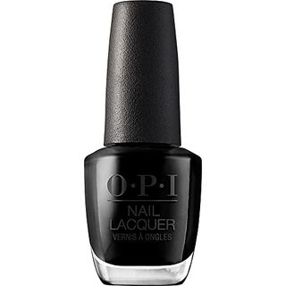 Opi Nail Lacquer, Opaque & Vibrant Crème Finish Black Nail Polish, Up to 7 Days of Wear, Chip Resistant & Fast Drying, Black Onyx, 0.5 Fl Oz