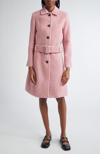 Norwich Belted Alpaca & Wool Blend Coat