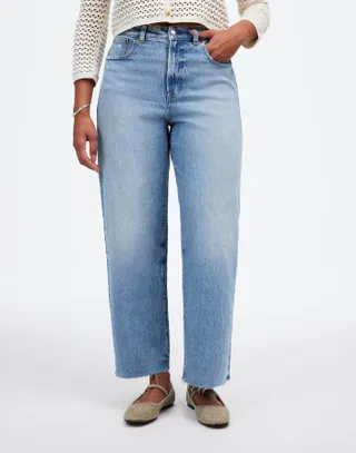 Madewell The Curvy Perfect Vintage Wide-Leg Crop Jean