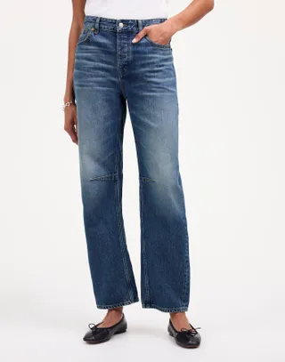 Madewell The Darted Barrel-Leg Jean