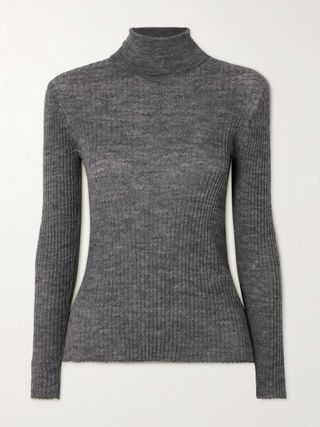 Kyle Ribbed Wool-Blend Turtleneck Sweater