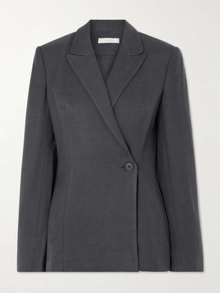 Enna Asymmetric Woven Blazer