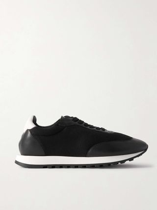 Owen Runner Leather and Mesh Sneakers