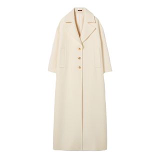 Gucci, GG Silk Wool Crêpe Single-Breasted Coat