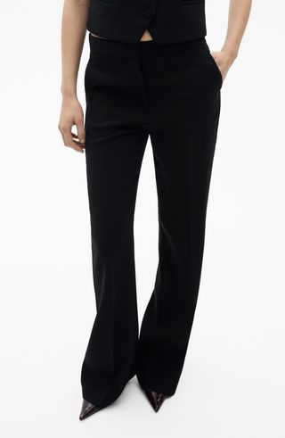 Wide Leg Suit Pants