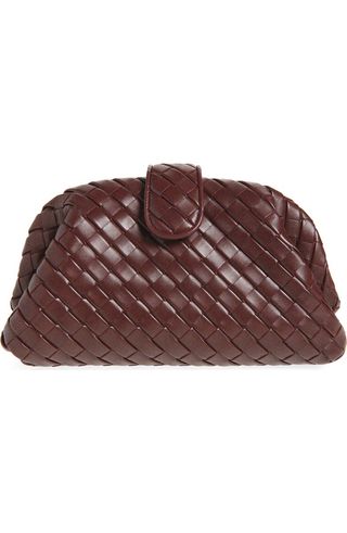 The Lauren 1980 Intrecciato Leather Clutch