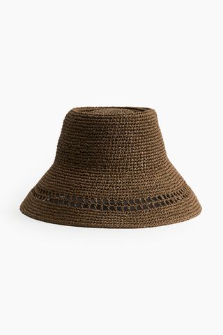 H&M x The White Lotus, Straw Bucket Hat