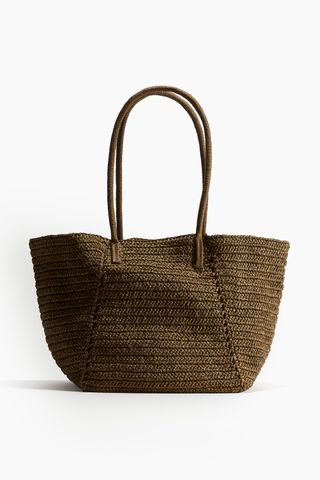 H&M x The White Lotus, Straw Shopper