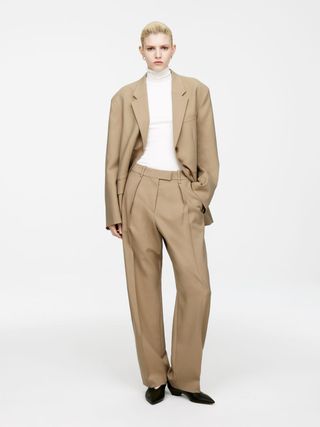 High-Waist Tailored Trousers