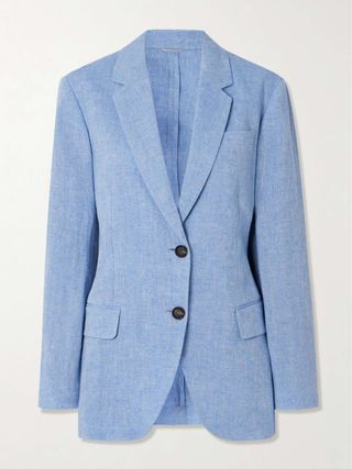 Linen-Blend Blazer