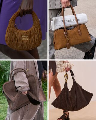 Spring Bag Trends Brown Suede