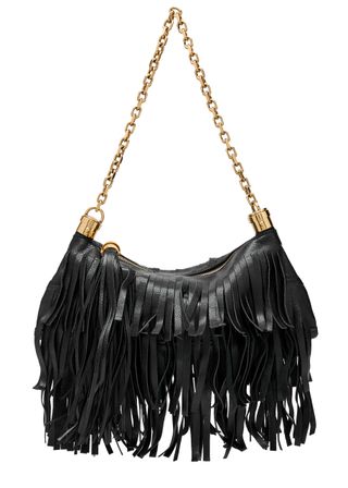 Foulard Fringed Leather Shoulder Bag