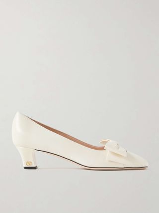 Bowow 45 Bow-Embellished Leather Pumps